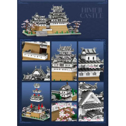 Reobrix 55017 Himeji Castle Xếp hình lắp ráp ghép mô hình Lâu đài Himeji 1:127