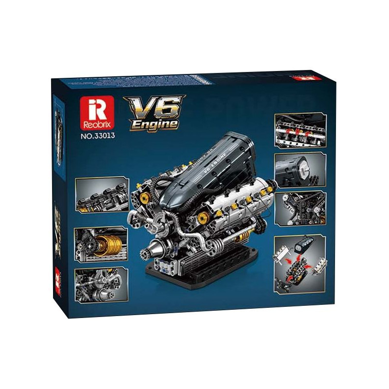 Reobrix 33013 V6 Engine Xếp hình lắp ráp ghép mô hình Mẫu động cơ V6