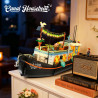JIESTAR JJ9202 Canal Houseboat Xếp hình lắp ráp ghép mô hình nhà thuyền kênh