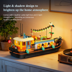 JIESTAR JJ9202 Canal Houseboat Xếp hình lắp ráp ghép mô hình nhà thuyền kênh