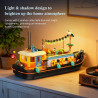 JIESTAR JJ9202 Canal Houseboat Xếp hình lắp ráp ghép mô hình nhà thuyền kênh