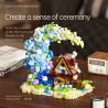 Ji Hui M3345 Moon Flower Tree House Xếp hình lắp ráp ghép mô hình nhà mặt trăng