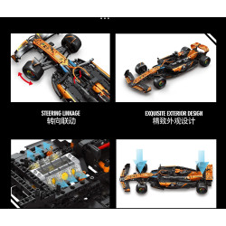 EIKEE Y18012 MELERAE MCL39 F1 Xếp hình lắp ráp ghép mô hình Xe McLaren MCL39 F1 1:8