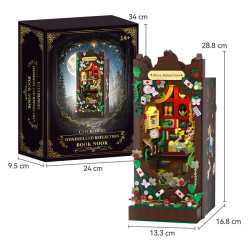 CAYI 8809 Book Nook Xếp hình lắp ráp ghép mô hình Alice ở xứ sở thần tiên: Alice rơi vào xứ sở thần tiên Bookend