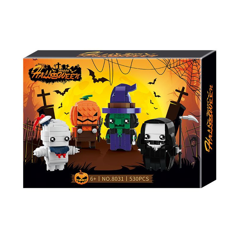 CAYI 8031 Xếp hình lắp ráp ghép mô hình Halloween đầu gạch