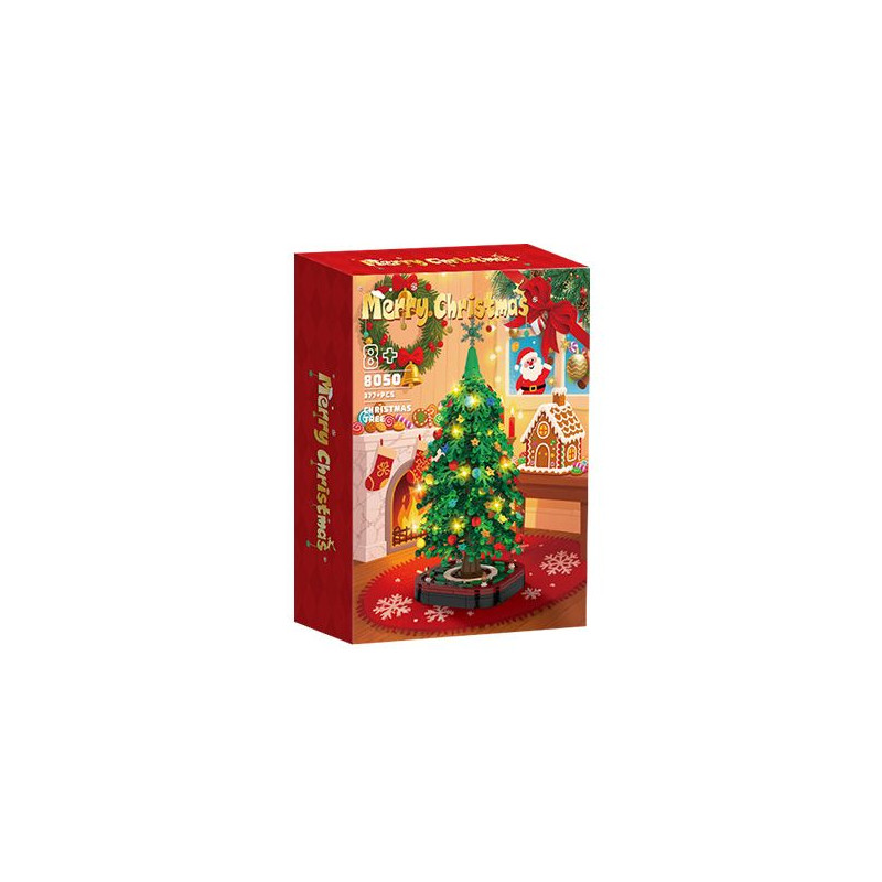 CAYI 8050 Xếp hình lắp ráp ghép mô hình cây thông giáng sinh