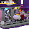 CAYI 8066 Xếp hình lắp ráp ghép mô hình Xe bán đồ ăn ma quái Halloween