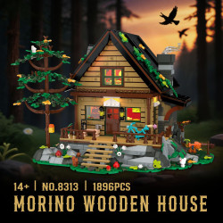 CAYI 8313 Morino Wooden House Xếp hình lắp ráp ghép mô hình Morinokiya