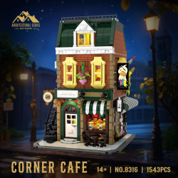 CAYI 8316 Corner Cafe Xếp hình lắp ráp ghép mô hình quán cà phê góc