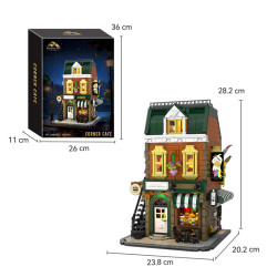 CAYI 8316 Corner Cafe Xếp hình lắp ráp ghép mô hình quán cà phê góc