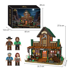 CAYI 8602 Wild West Saloon Xếp hình lắp ráp ghép mô hình quán bar phương tây
