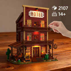 CAYI 8603 Western Grand Hotel Xếp hình lắp ráp ghép mô hình Khách sạn phương Tây