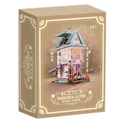 CAYI 8810 Book Nook Xếp hình lắp ráp ghép mô hình Yingguang Xiaozhu Bookend