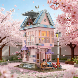 CAYI 8810 Book Nook Xếp hình lắp ráp ghép mô hình Yingguang Xiaozhu Bookend