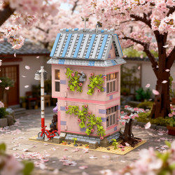 CAYI 8810 Book Nook Xếp hình lắp ráp ghép mô hình Yingguang Xiaozhu Bookend