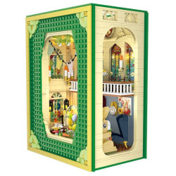 CAYI 8811 Book Nook Xếp hình lắp ráp ghép mô hình Nhà thờ Easter Bunny