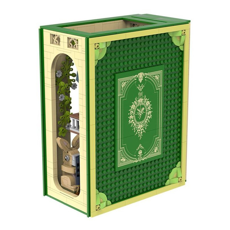 CAYI 8811 Book Nook Xếp hình lắp ráp ghép mô hình Nhà thờ Easter Bunny