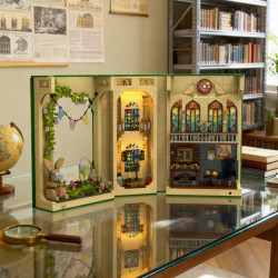 CAYI 8811 Book Nook Xếp hình lắp ráp ghép mô hình Nhà thờ Easter Bunny
