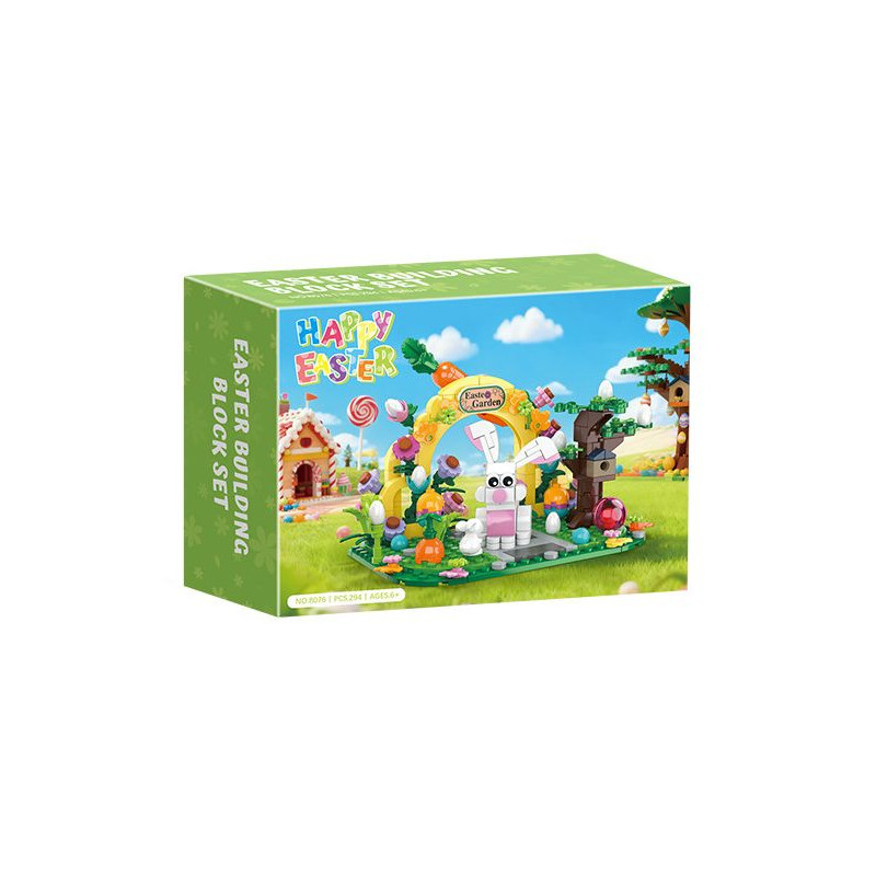 CAYI 8076 Xếp hình lắp ráp ghép mô hình vườn phục sinh
