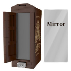 CAYI 8803 Book Nook Xếp hình lắp ráp ghép mô hình Thư viện Fantasyland Fantasy Mirror Bookend