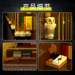CAYI 8803 Book Nook Xếp hình lắp ráp ghép mô hình Thư viện Fantasyland Fantasy Mirror Bookend