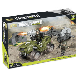 CAYI 6822 Xếp hình lắp ráp ghép mô hình RM500-2 xe địa hình hạng nhẹ 1:51