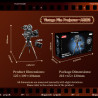 JAKI AK062 Vintage Film Projector Xếp hình lắp ráp ghép mô hình máy quay phim cổ điển