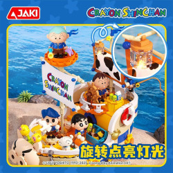 JAKI HK608 Crayon Shinchan Xếp hình lắp ráp ghép mô hình Crayon Shin-chan: Những người du hành Kasukabe