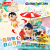 JAKI HK610 Crayon Shinchan Summer Fun Xếp hình lắp ráp ghép mô hình Crayon Shin-chan: Bộ sưu tập tiệc bãi biển