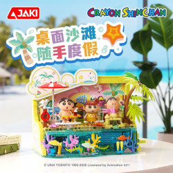 JAKI HK610 Crayon Shinchan Summer Fun Xếp hình lắp ráp ghép mô hình Crayon Shin-chan: Bộ sưu tập tiệc bãi biển