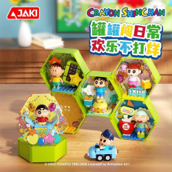 JAKI HK609 Crayon Shinchan Xếp hình lắp ráp ghép mô hình Crayon Shin-chan: Party Jar 6 phong cách