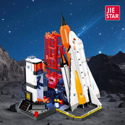 JIESTAR JJ9247 Spacecraft Launch Site Xếp hình lắp ráp ghép mô hình bãi phóng không gian