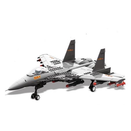 WANGE 4001 JX001 non  MÁY BAY HÀNG KHÔNG F-15 tỷ lệ 1:54 bộ đồ chơi xếp lắp ráp ghép mô hình Military Army THE SHENYANG J15 FLYING SHARK CARRIER-BASED FIGHTER Quân Sự Bộ Đội 281 khối