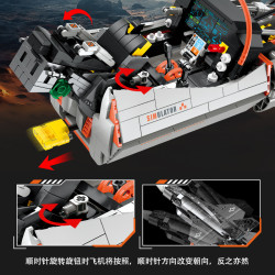 JIESTAR JJ9230 Xếp hình lắp ráp ghép mô hình Mô phỏng máy bay chiến đấu F35