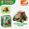Forange FC8181 Xếp hình lắp ráp ghép mô hình Kéo xe khủng long 6 mẫu