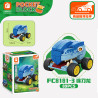 Forange FC8181 Xếp hình lắp ráp ghép mô hình Kéo xe khủng long 6 mẫu