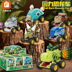 Forange FC8181 Xếp hình lắp ráp ghép mô hình Kéo xe khủng long 6 mẫu