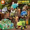 Forange FC8181 Xếp hình lắp ráp ghép mô hình Kéo xe khủng long 6 mẫu