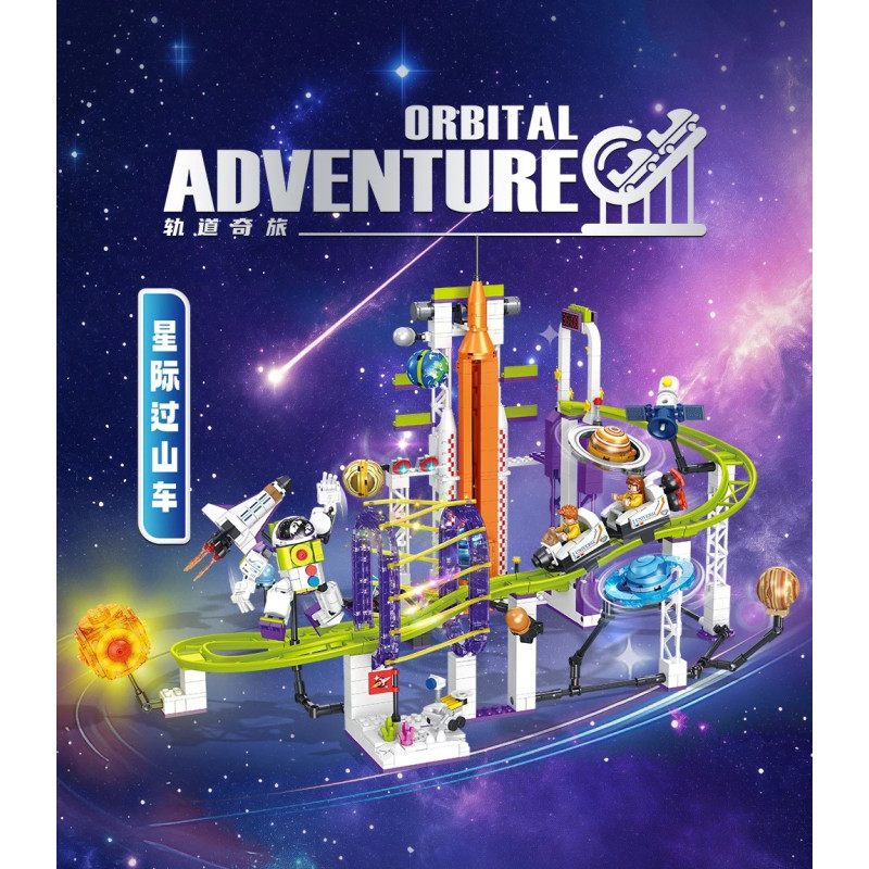 Forange FC1711 Orbital Adventure：Space Roller Coaster Xếp hình lắp ráp ghép mô hình Hành trình quỹ đạo: Tàu lượn giữa các vì sao
