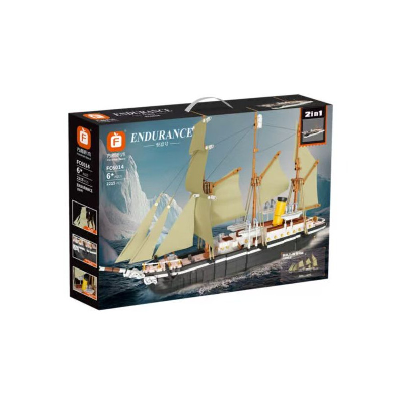 Forange FC6014 Xếp hình lắp ráp ghép mô hình Chiếc thuyền buồm Endurance (kể cả dạng đắm tàu)