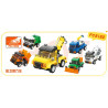 Forange FC8182 Xếp hình lắp ráp ghép mô hình 6 loại xe kéo bảo vệ thành phố