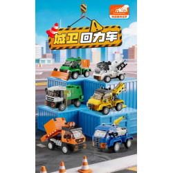 Forange FC8182 Xếp hình lắp ráp ghép mô hình 6 loại xe kéo bảo vệ thành phố