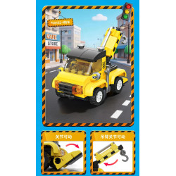 Forange FC8182 Xếp hình lắp ráp ghép mô hình 6 loại xe kéo bảo vệ thành phố