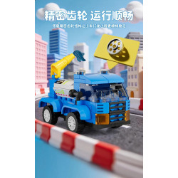 Forange FC8182 Xếp hình lắp ráp ghép mô hình 6 loại xe kéo bảo vệ thành phố