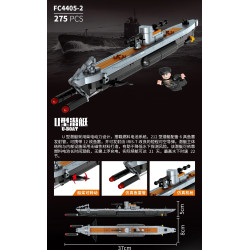 Forange FC4405 Xếp hình lắp ráp ghép mô hình Hành động đại dương 4 kết hợp