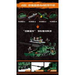Forange FC4405 Xếp hình lắp ráp ghép mô hình Hành động đại dương 4 kết hợp