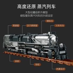 JIESTAR JJ9245 Steam Train Xếp hình lắp ráp ghép mô hình tàu hơi nước