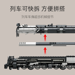 JIESTAR JJ9245 Steam Train Xếp hình lắp ráp ghép mô hình tàu hơi nước