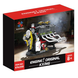 KAIYU KeeYee World K96258 Xếp hình lắp ráp ghép mô hình Động cơ Dodge Viper GT 40 Shelby V8