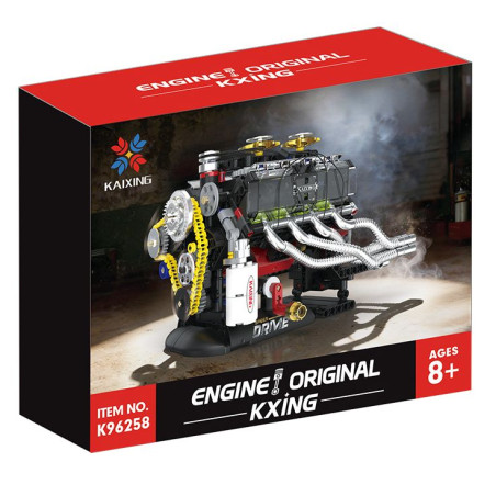 KAIYU KeeYee World K96258 Xếp hình lắp ráp ghép mô hình Động cơ Dodge Viper GT 40 Shelby V8